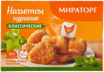 Наггетсы Мираторг куриные Классические